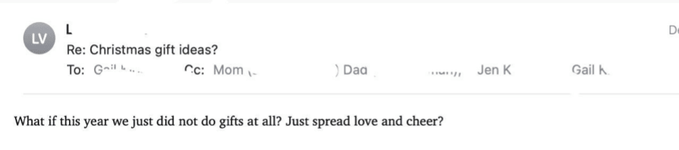 I replied: