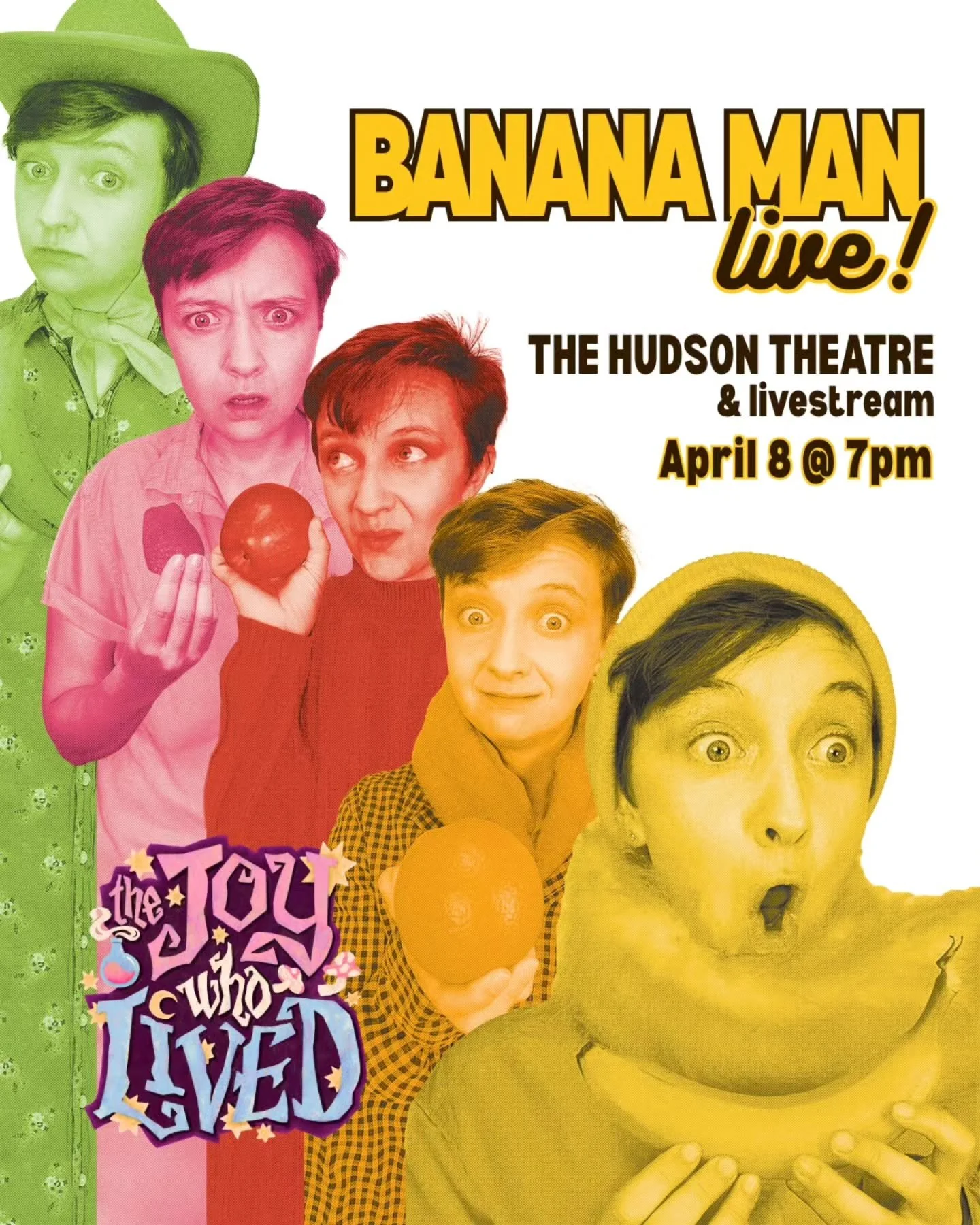 UPDATE: Banana Man LIVE will be at 7pm, not 7:30! This Wednesday! With live ASL interpretation! Get your tickets for the show or the livestream at the link in my bio :)

#bananaman #losangeles #joywholived