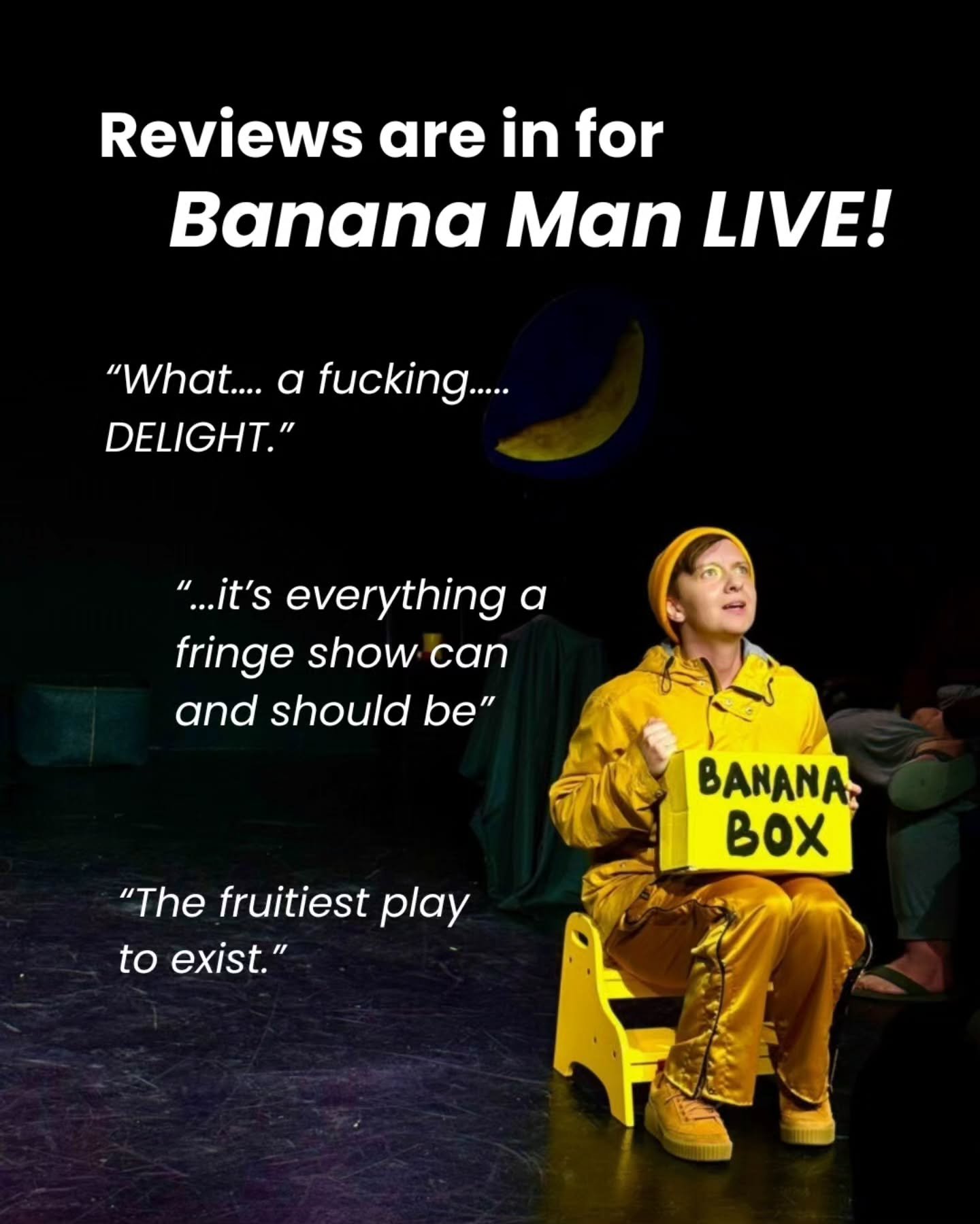 Banana Man LIVE is happening two more times this Hollywood Fringe:

- Monday 6/15 at 8pm
- Sunday 6/28 at 2pm

Get your tickets now! Link in bio.

#bananaman #hhf26 #bwfringe26 #pride #lgbtq