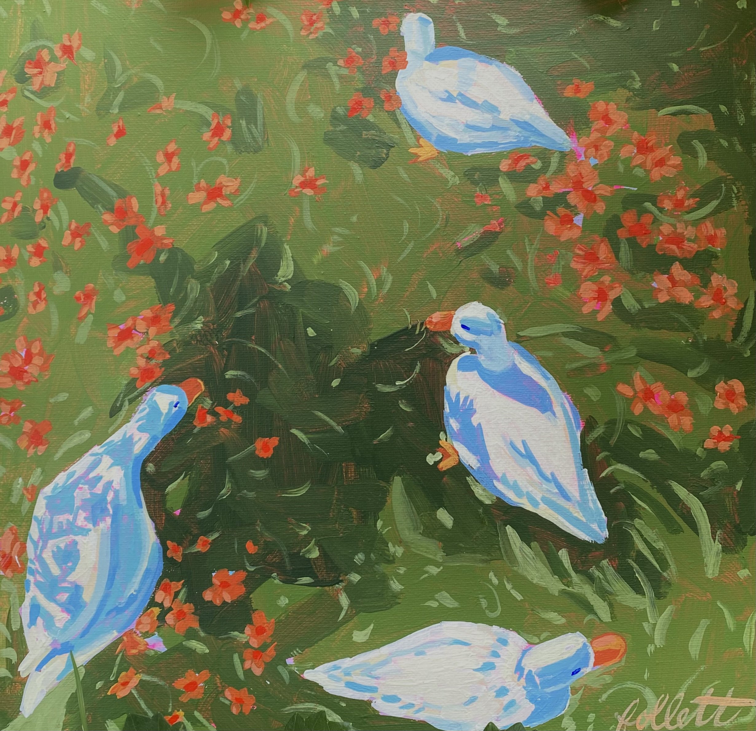 PRINT Garden Ducks
