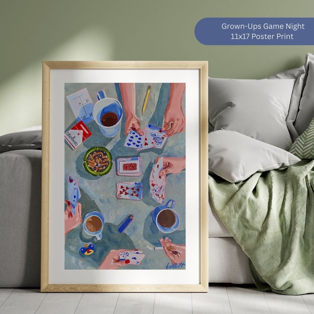 PRINT Grown-Ups Game Night Poster