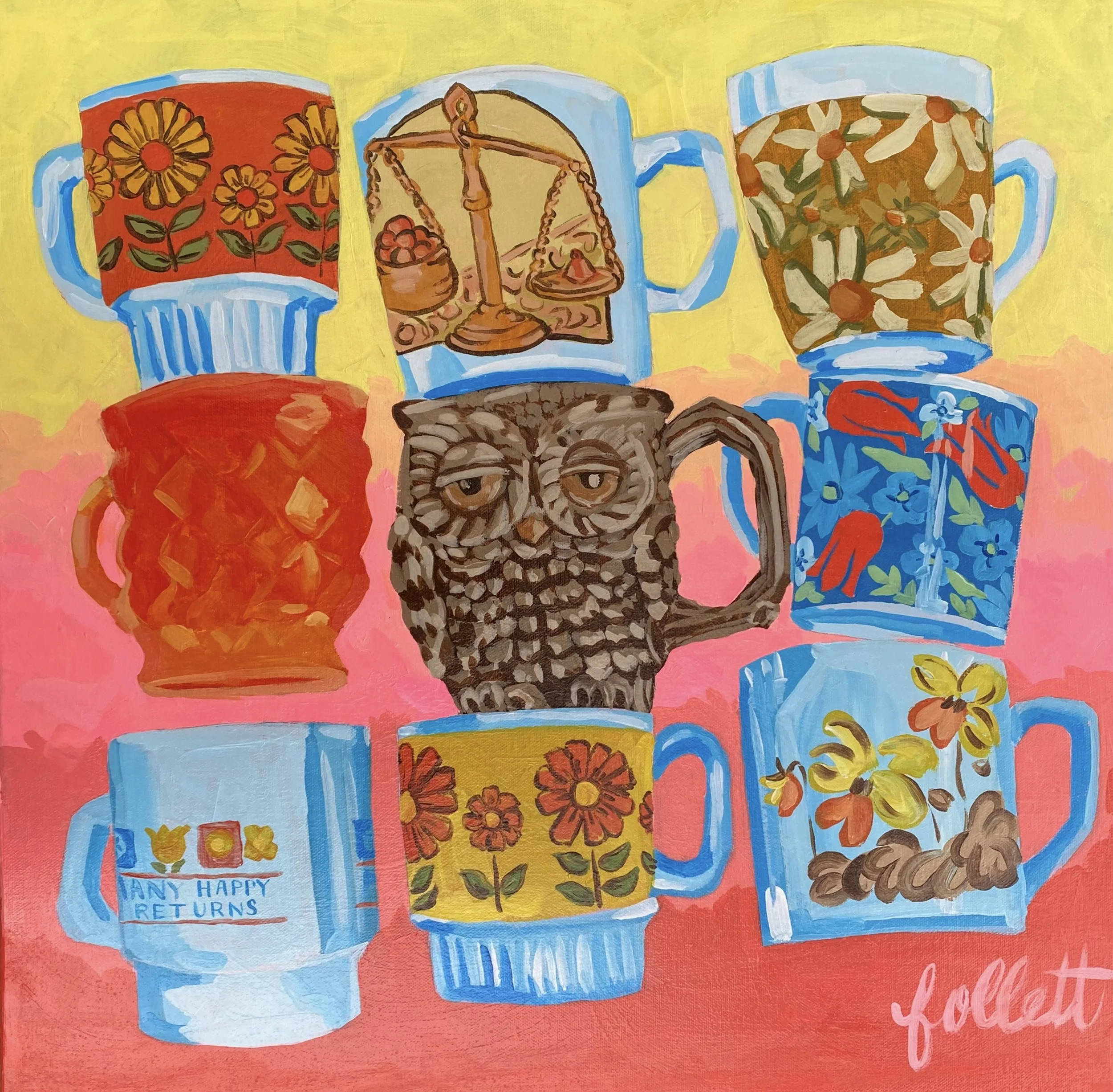 Vintage Mug Colelction-available