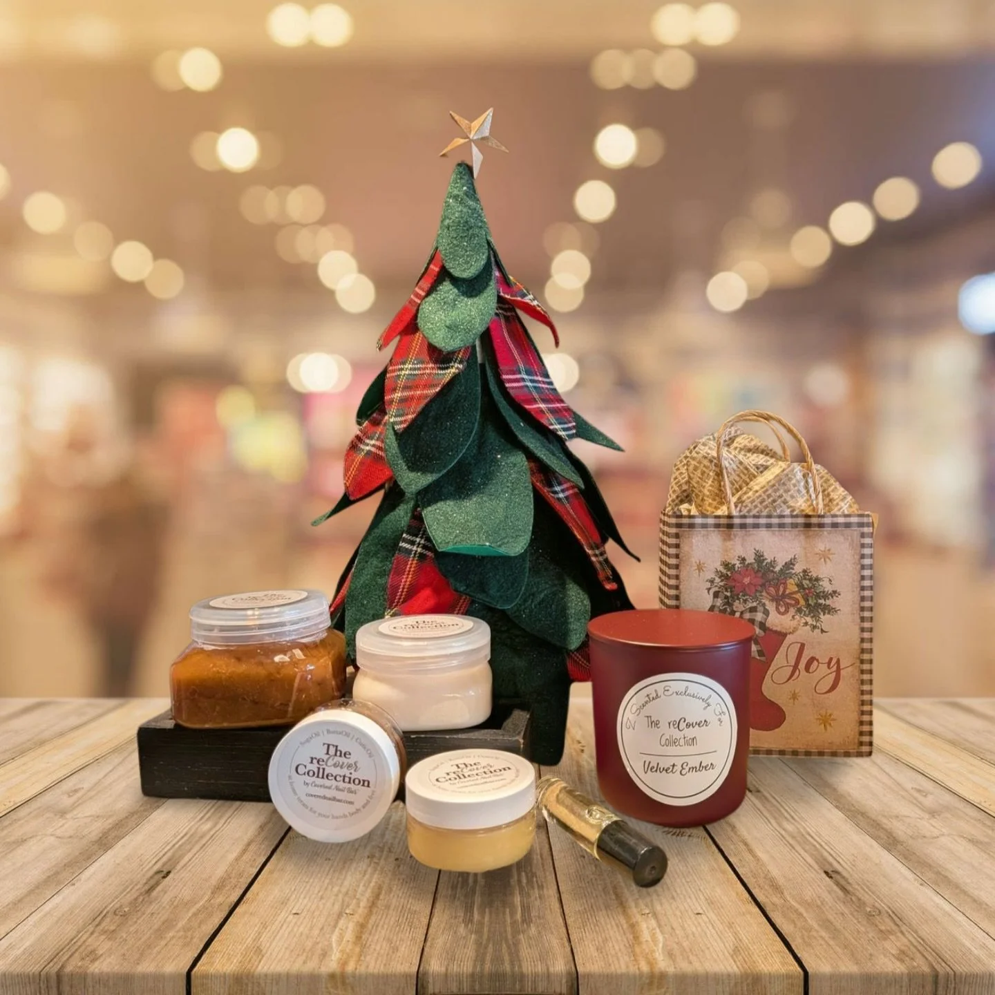 The @therecovercollection gifts set are ready! Come in to @coverednailbar to unwind and reset before and during the holiday season!