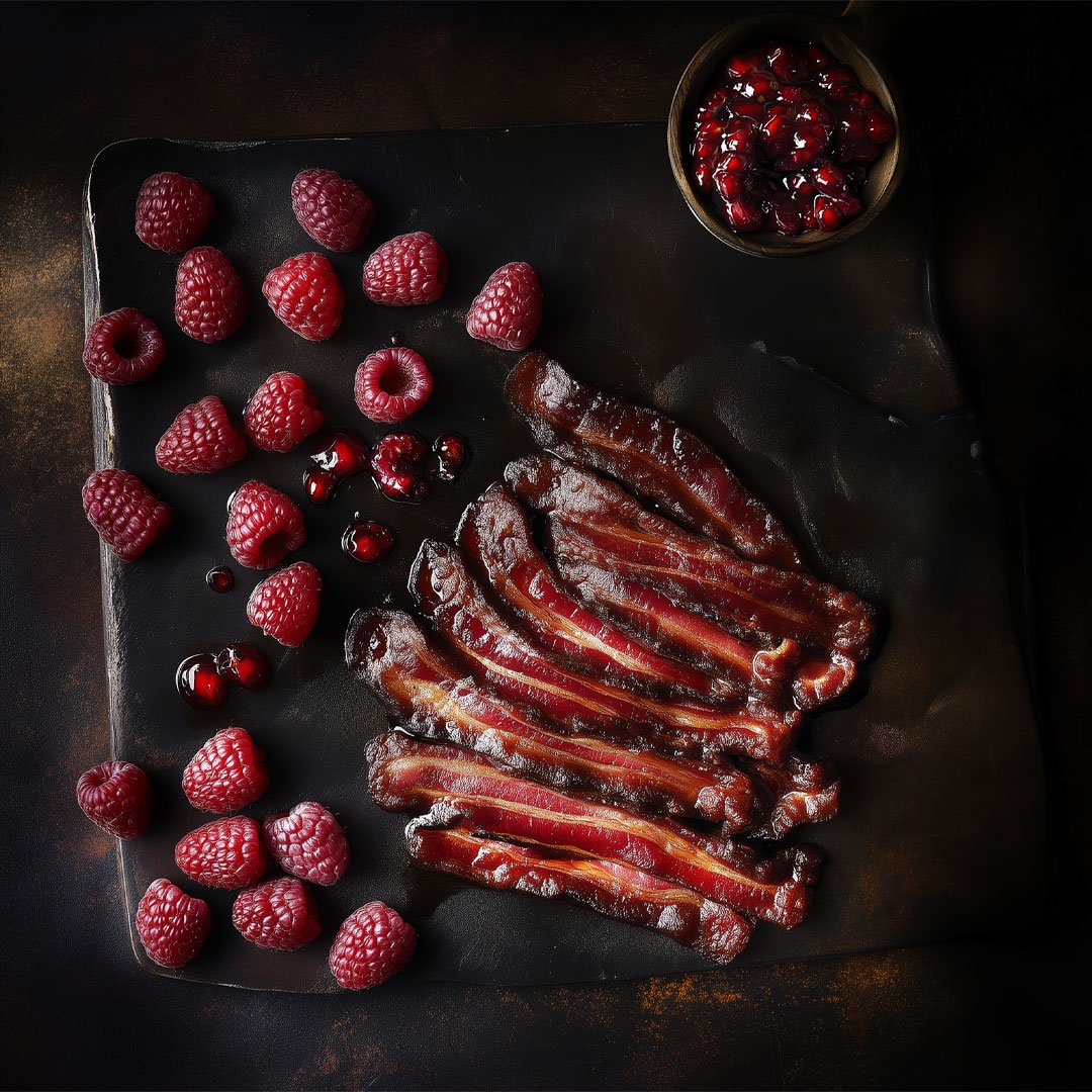 Raspberry Chipotle Bacon