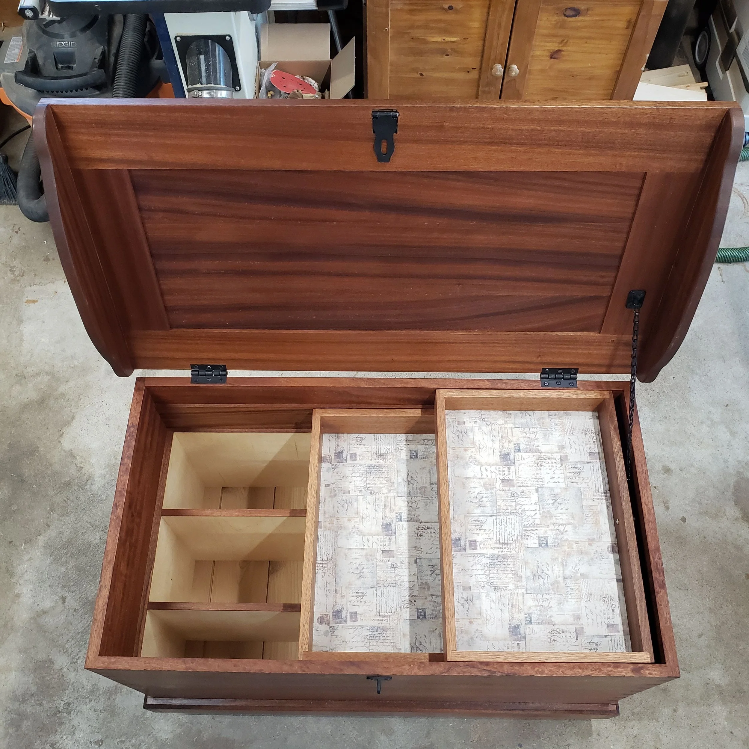 Additional Compartments for Combination Covers (Hats) and/or Paperwork, Awards, etc.