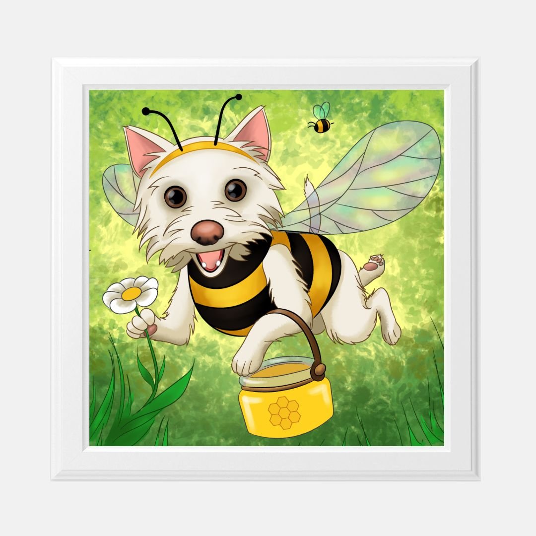 Art Print Flutter McButter 8x8