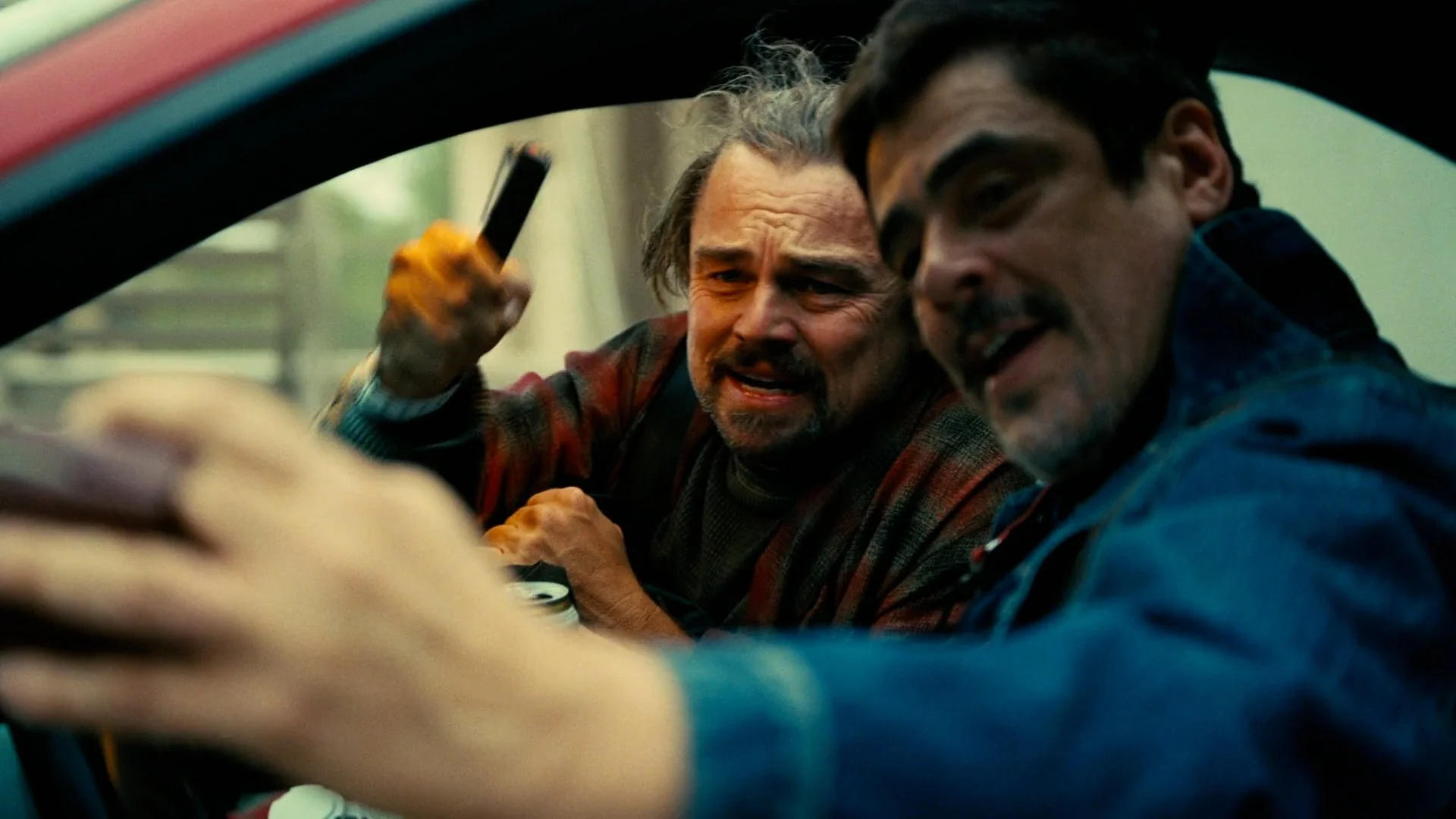 Leonardo DiCaprio and Benicio Del Toro in One Battle After Another
