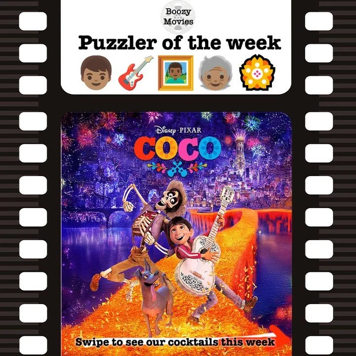 The Boozy Movie of the Week is Coco!

"Nothing's more important than family." - Miguel

#Cocktails #Movies #Coco