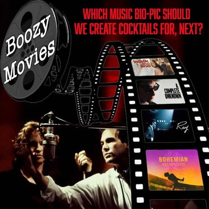 Which music biopic should we create cocktails for, next? 

Did you know between 1990 and 1994 there were 16 music biopics released and between 2020 and 2024 68 music biopics were release. Speaking to its rise in popularity 

#Cocktails #Movies #Biopi