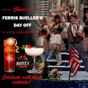 Forty years later, Ferris still has the best excuse for a drink. 🍸

We&rsquo;re revisiting our Ferris Bueller&rsquo;s Day Off cocktail to celebrate the film&rsquo;s 40th anniversary. Grab a glass, skip the ordinary, and spend the day with Boozy Movi