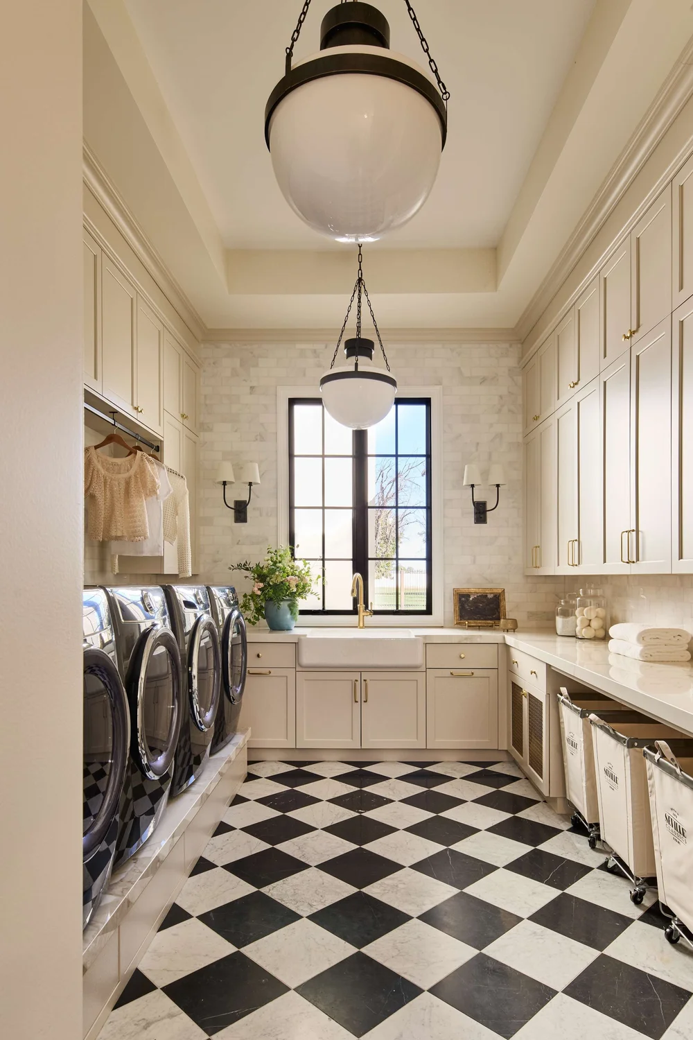 French Chateau: Mudroom + Laundry Room — Lexi Westergard Design