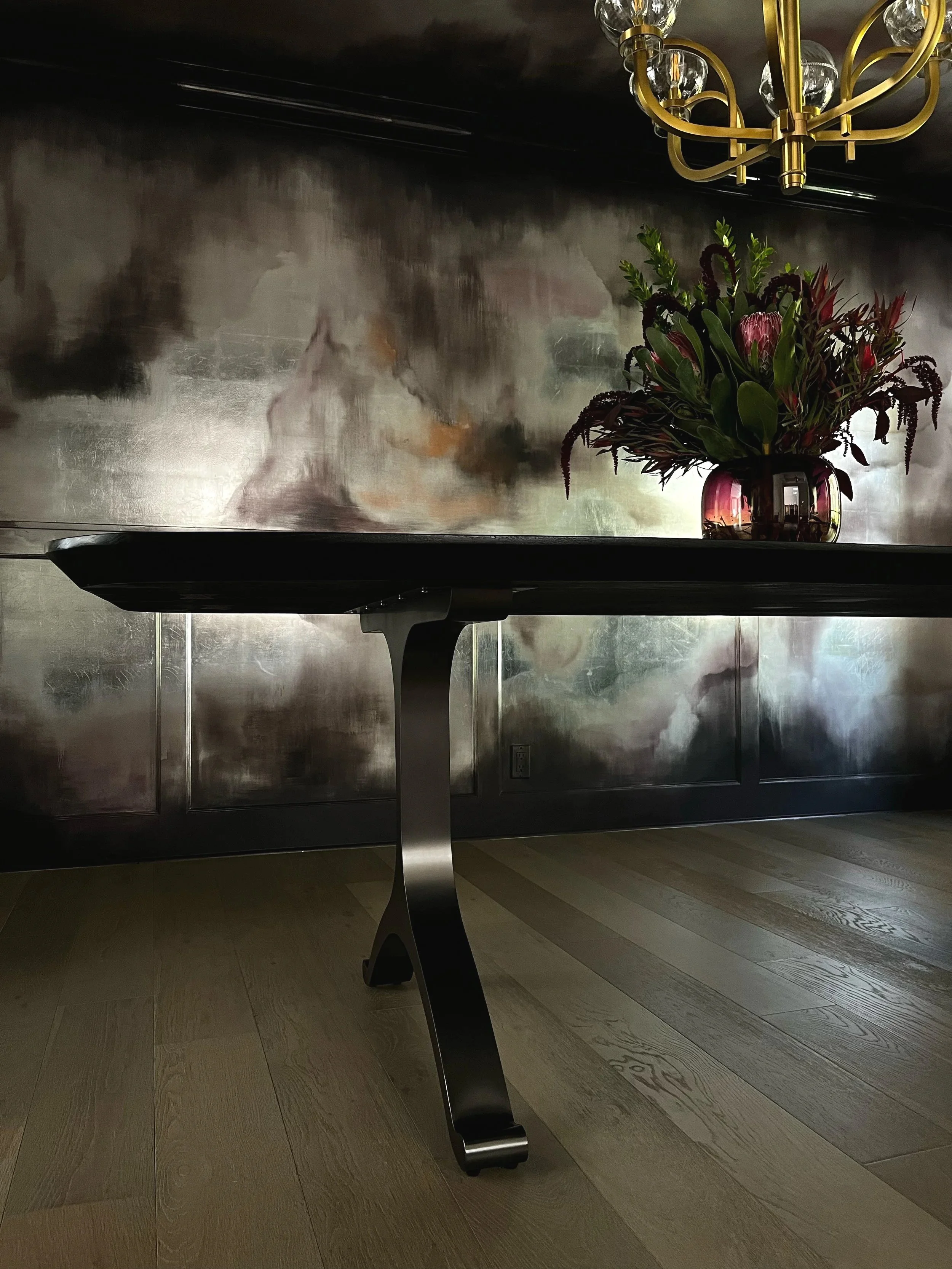 Black Oak Dining Table