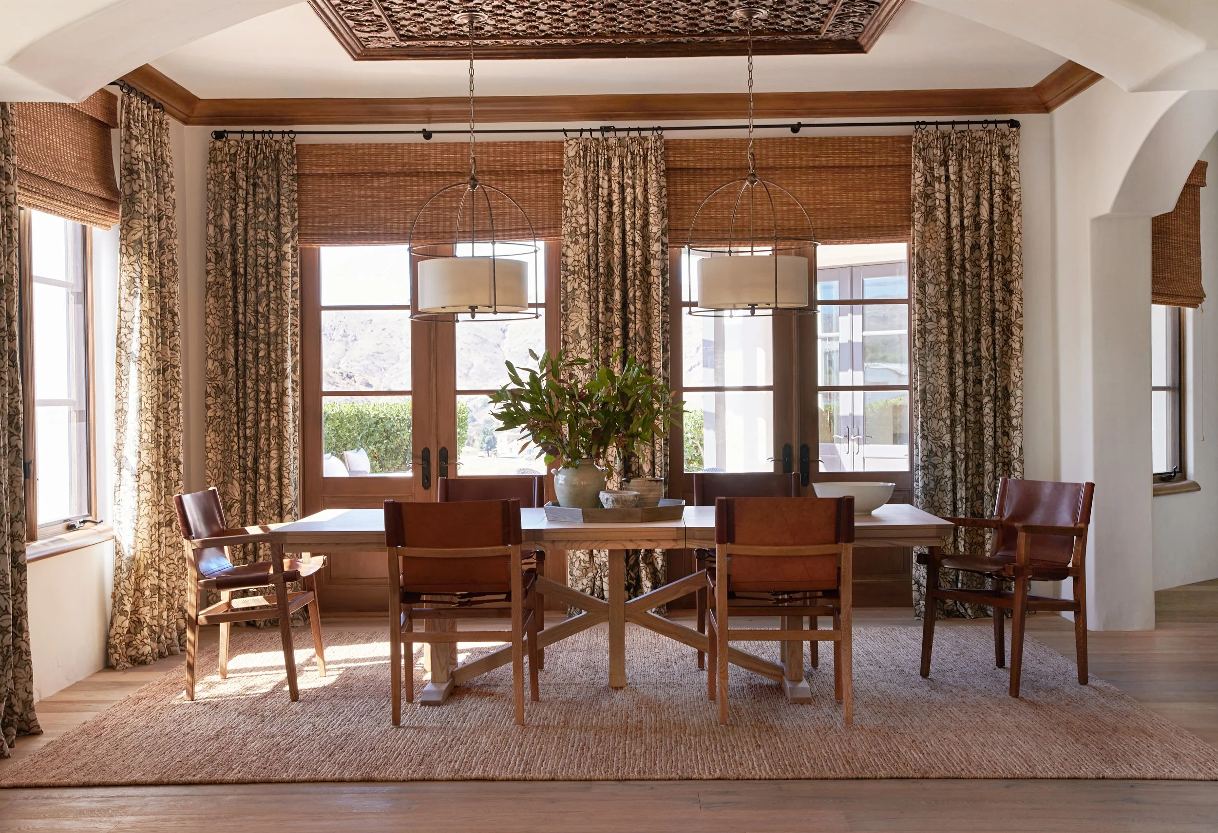 Calabasas estate dining room designed by Interior Archaeology