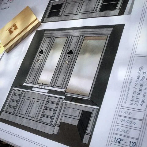 Cabinetry design renderings by interior designer Tammy Randall Wood
