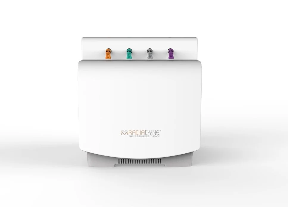 front view of the Radiadyne OARtrac dose monitoring device