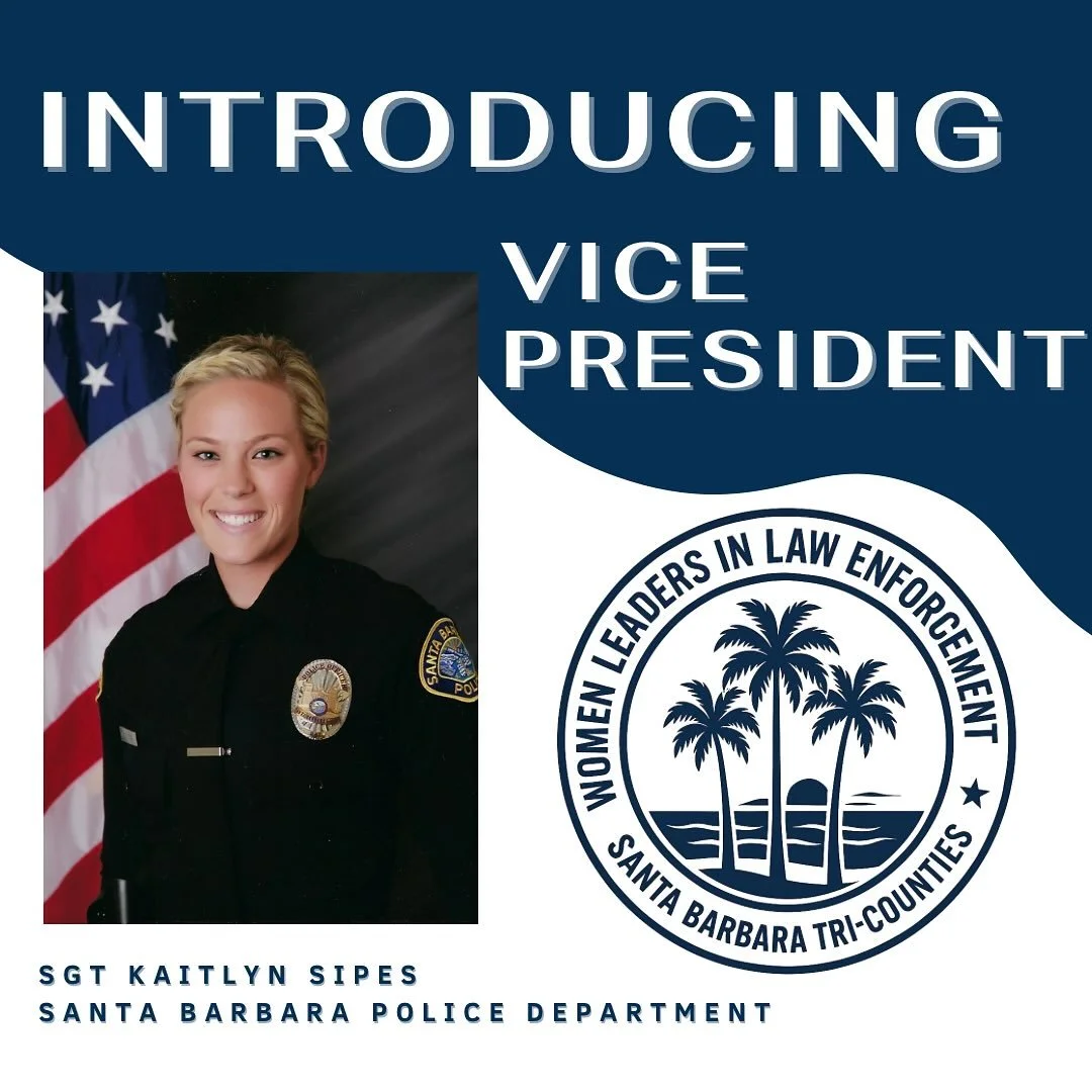 Exciting News!

WLLE SB Tri-Counties is proud to welcome Sergeant Kaitlyn Sipes of the Santa Barbara Police Department as our new Vice President! 🌟 

Kaitlyn steps into this role after serving with dedication as a Member at Large, and we couldn&rsqu