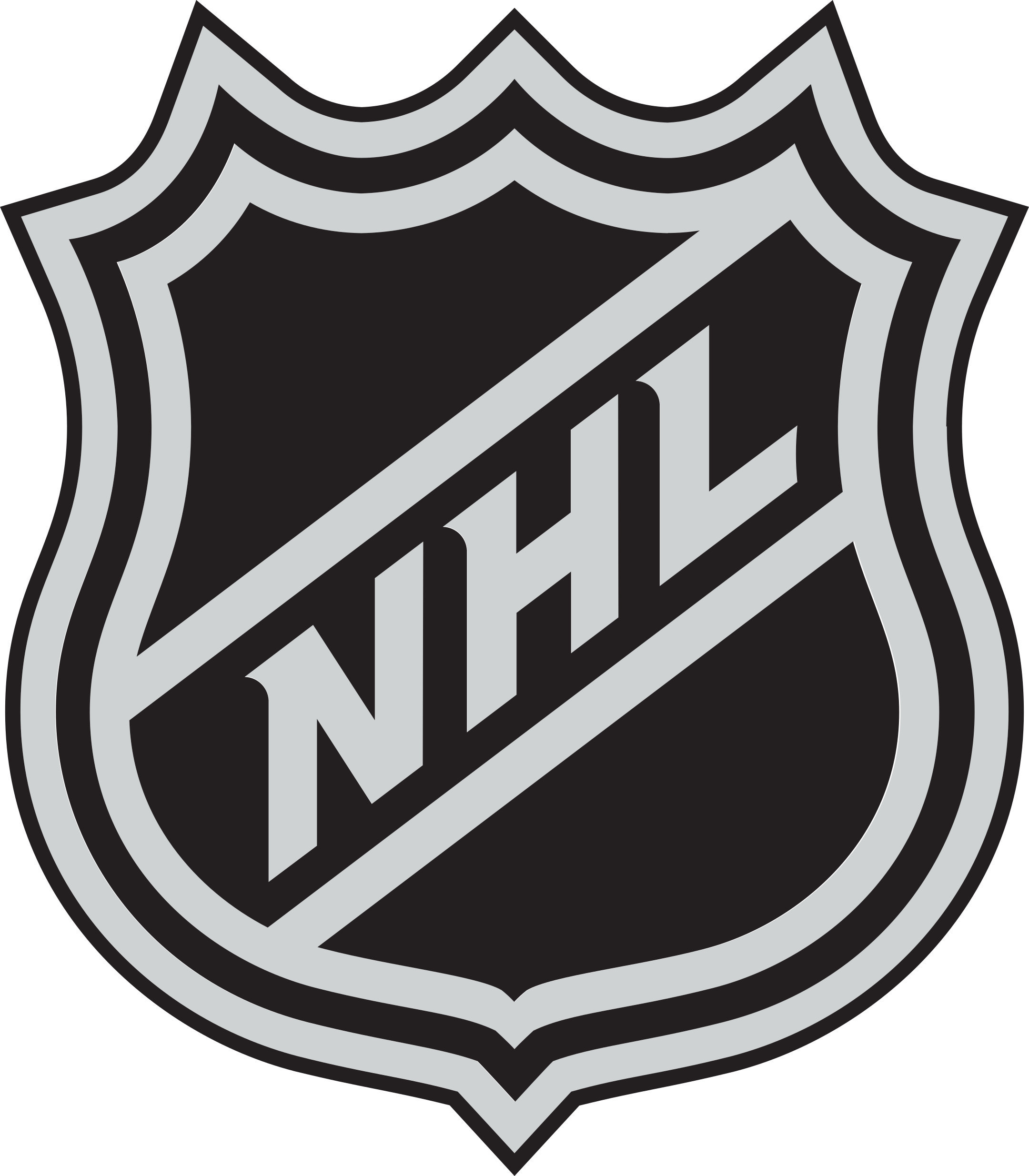 The NHL shield logo in black and gray with a registered trademark symbol.