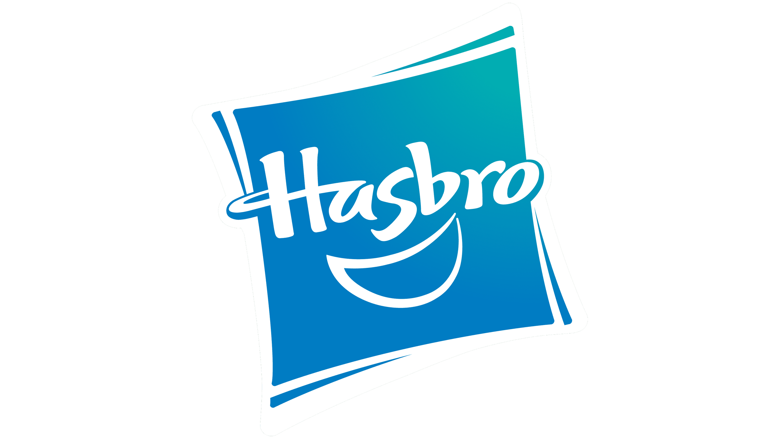 Hasbro logo on a blue packaging with white text.