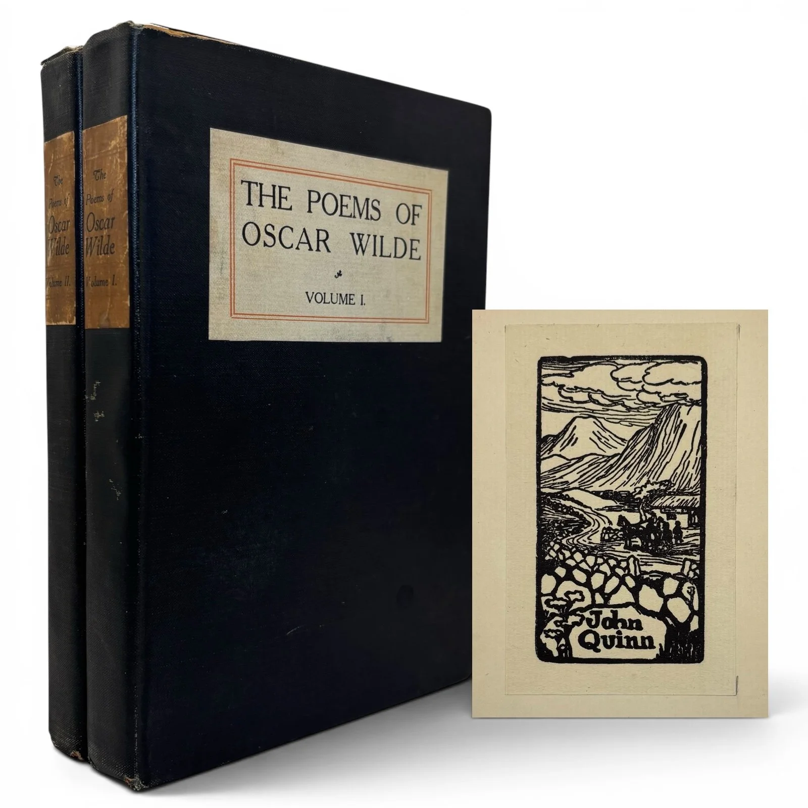 The Poems of Oscar Wilde, 1906, 2 Volumes [ John Quinn's Copy]