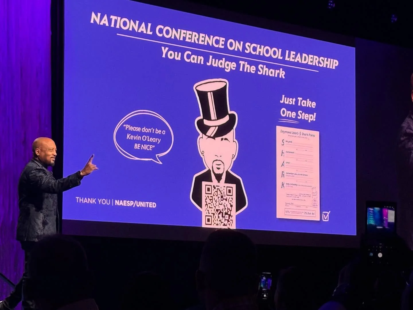 Kicking off the day with Daymond West. Learning from the Shark 🦈🦈 #Principalsunited