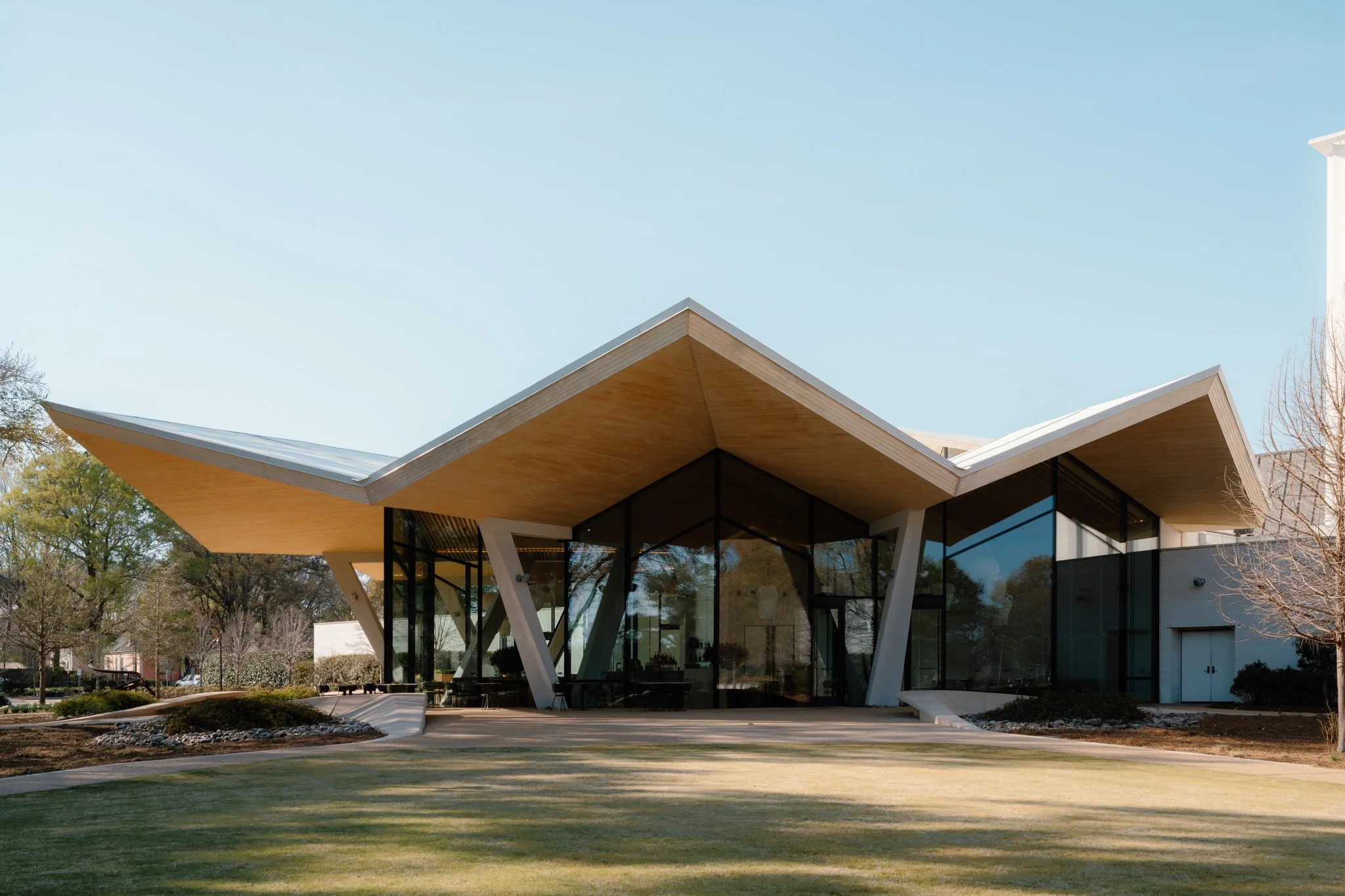 The back cafe of the Arkansas Museum of Fine Arts in Little Rock captured by David Linn