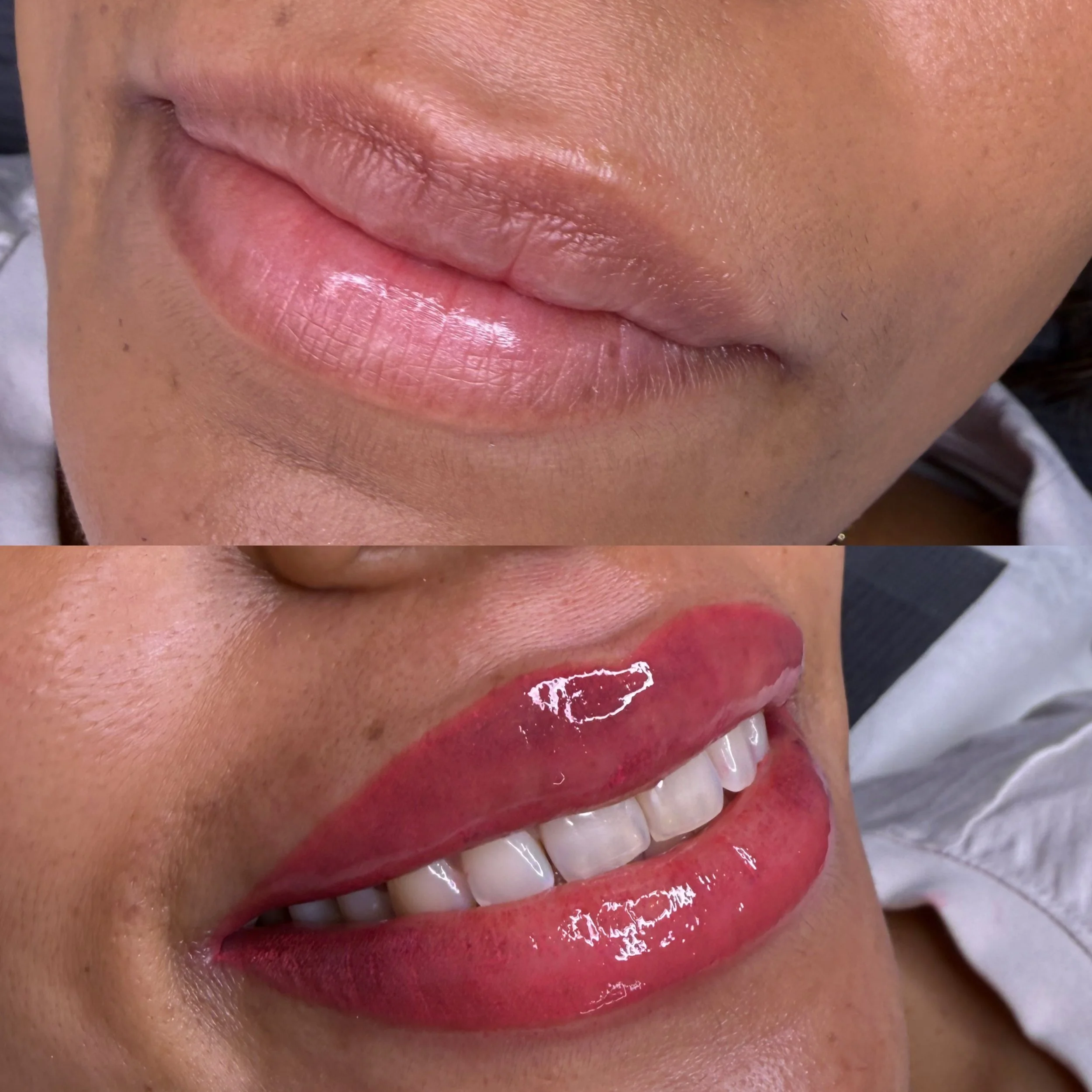 Lip blush lip neutralisation