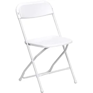 White folding chair