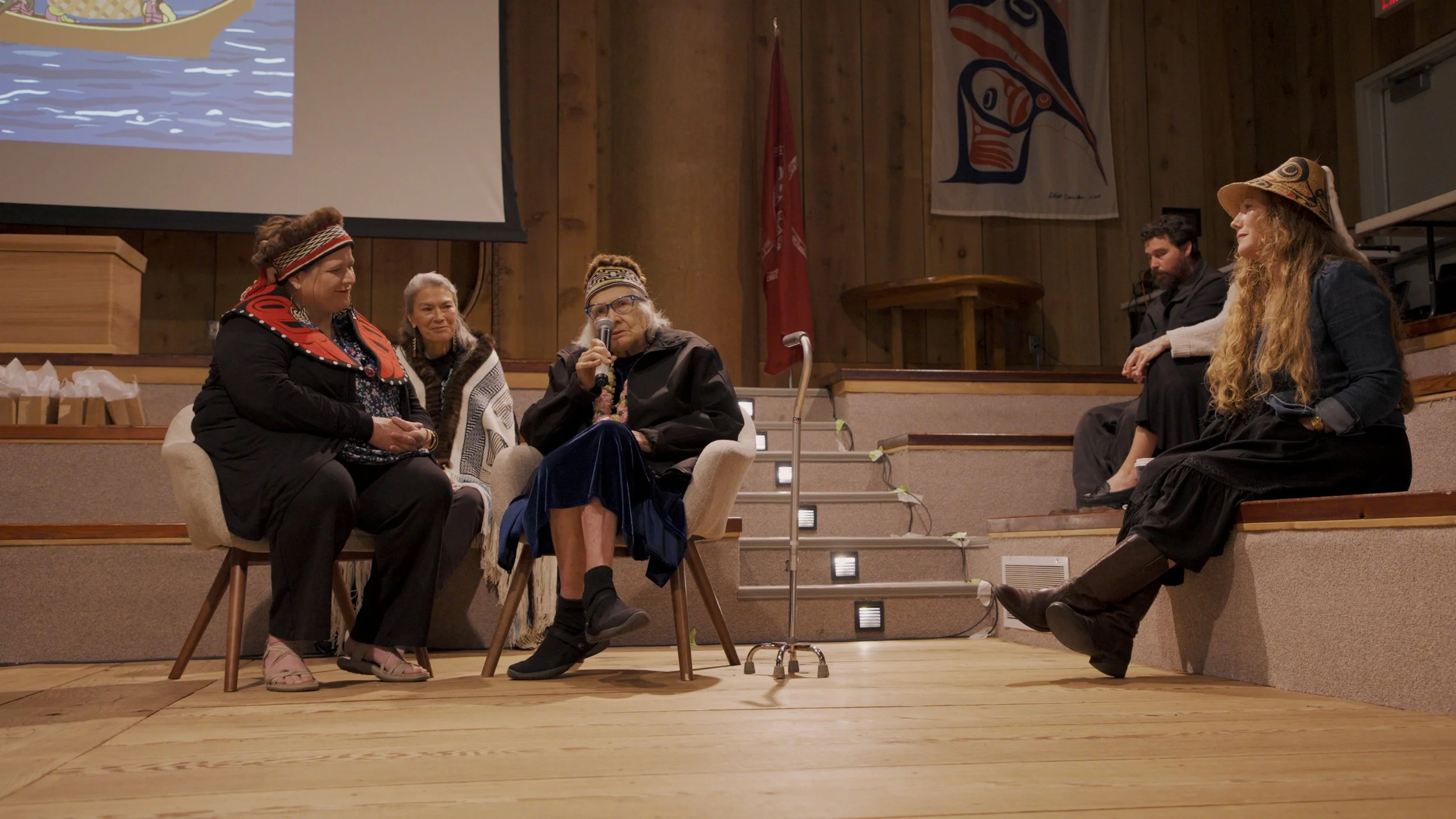 2026_07_11_Pacific Peoples Gathering of Our Teachers - 09 - Ilskyaalas - Naanii Delores - Sea Lion Canoe Story.jpg