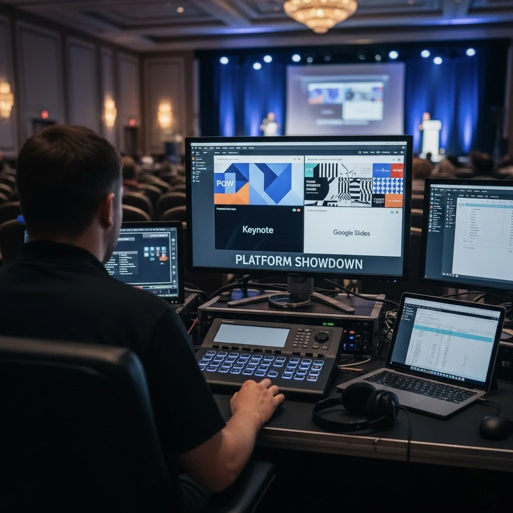 PowerPoint vs. Keynote vs. Google Slides vs. Canva: Which Is Best for Your Event?