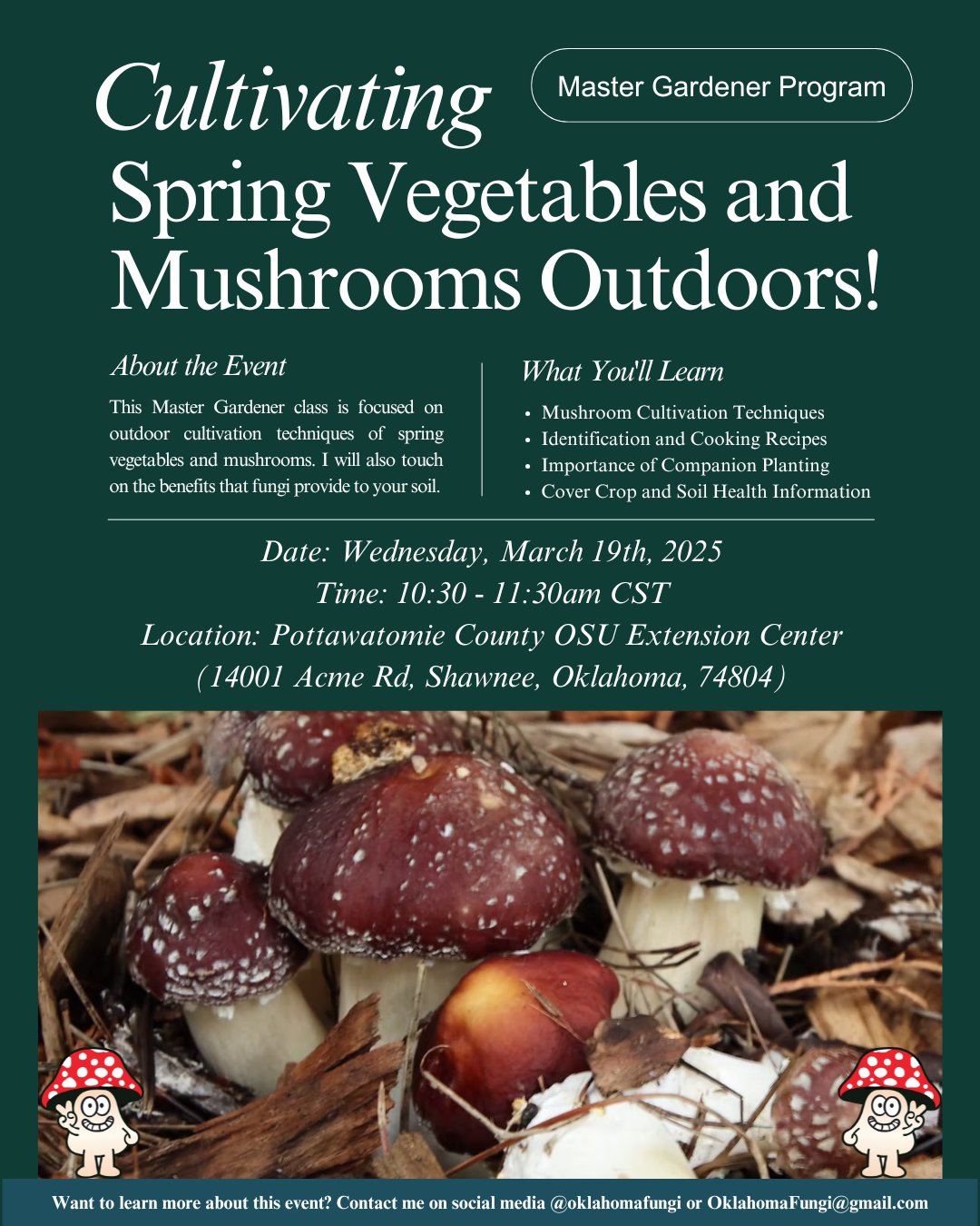 Mushroom Cultivation Master Gardener Program