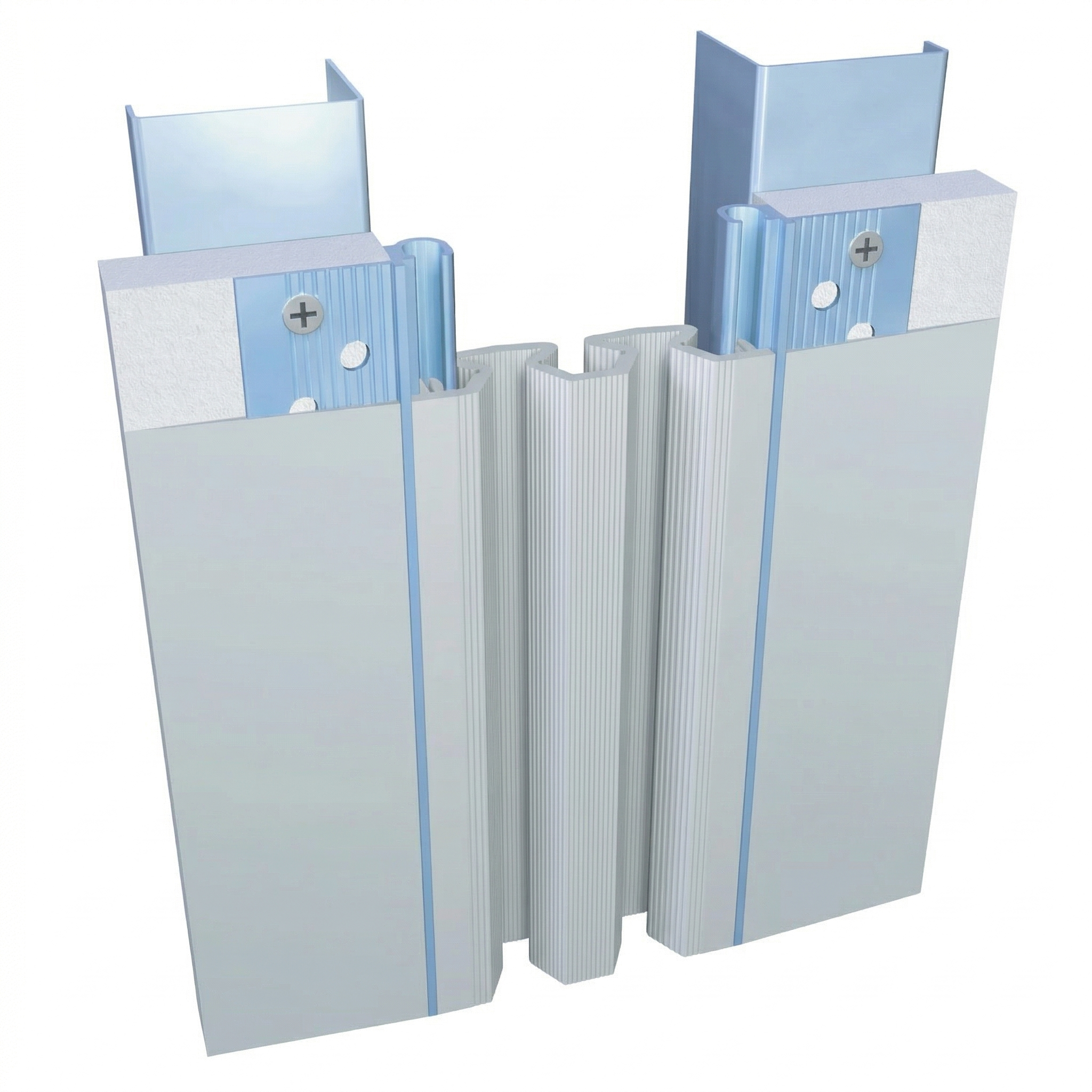 Cross-section of a wireless wall-mounted air conditioner showing internal components.