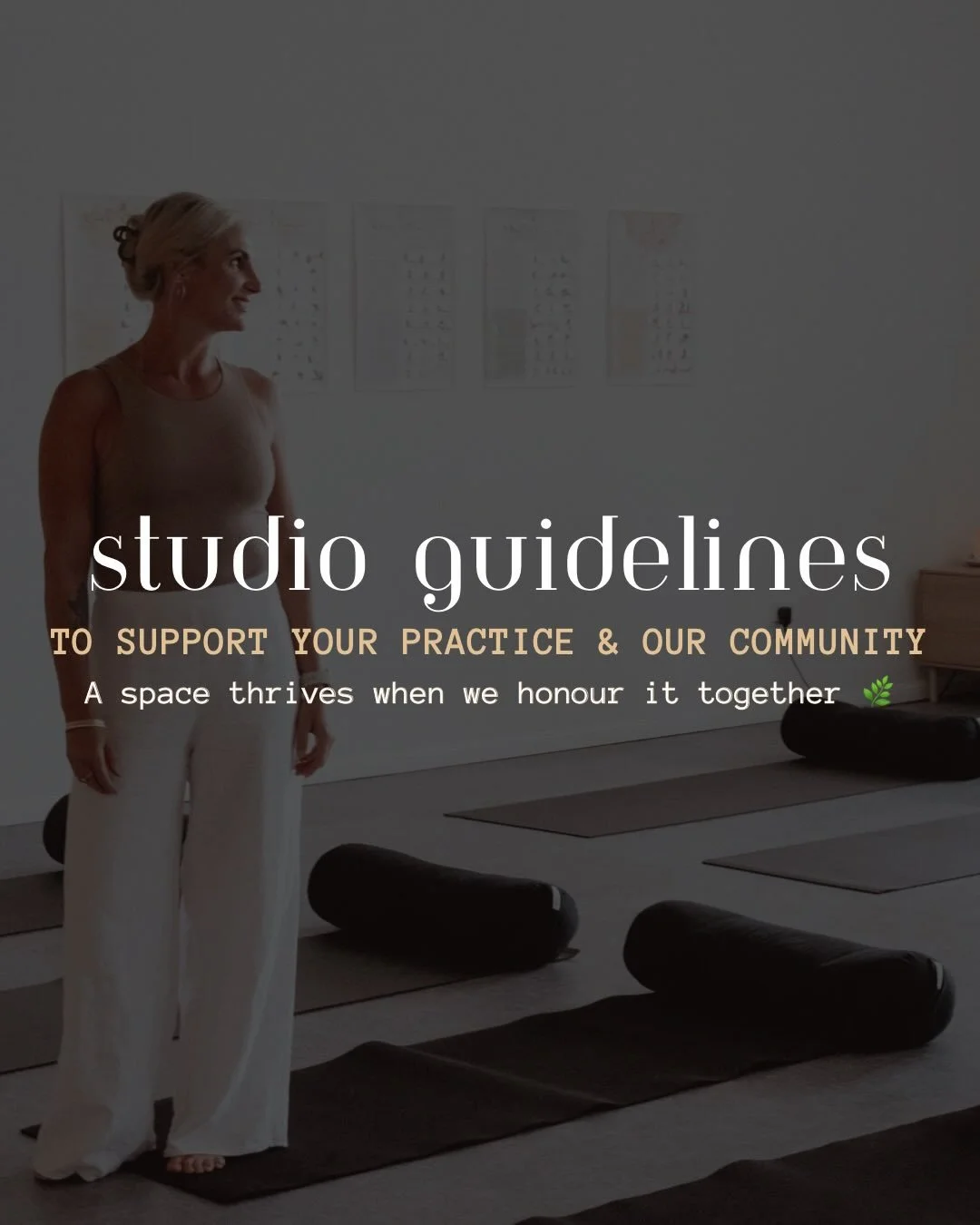 ✨ Studio Guidelines to Support Your Practice ✨

Beautiful humans, our space is built on intention, yours, mine, and the collective energy we create together.
To keep HMB feeling safe, nourishing and aligned for everyone, we&rsquo;ve refined a few sim