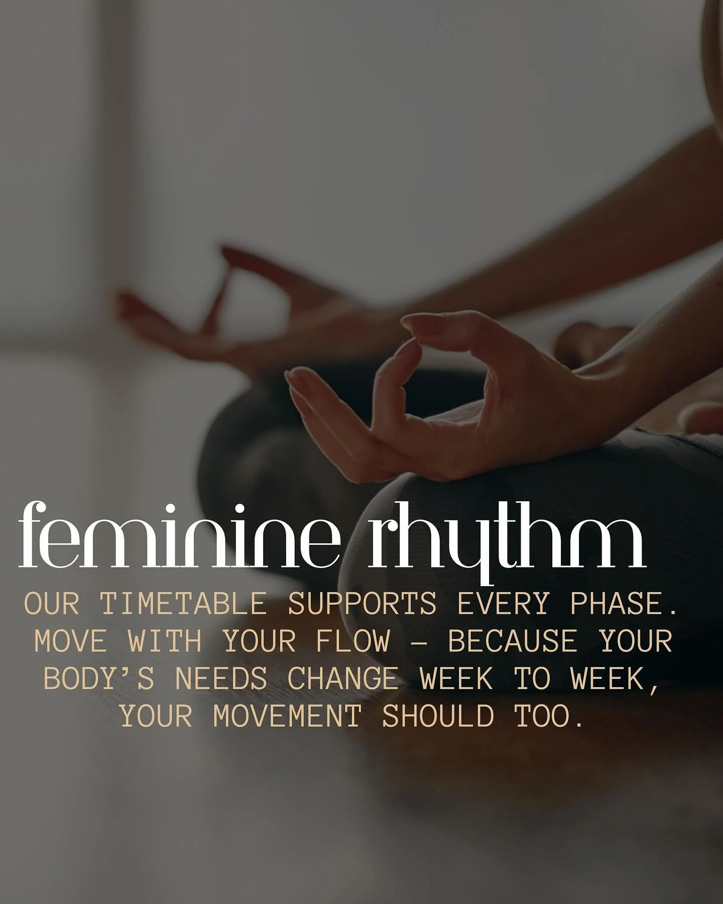 Your body moves through seasons every month and when you honour those rhythms, everything begins to flow with more ease. 🌿

At HMB Collective, we&rsquo;ve designed our timetable to support you through every phase of your cycle - from rest and releas