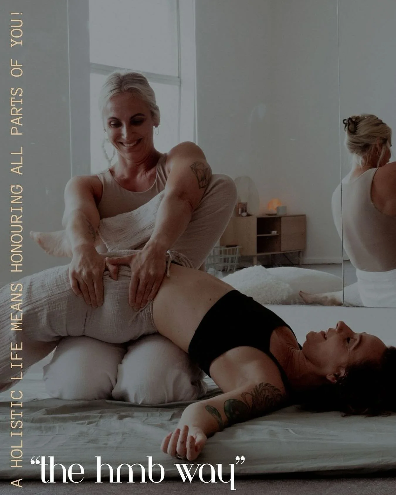 A holistic life means honouring all parts of you:
🌿 Movement that nourishes
🥗 Food that supports
💧 Hydration that heals
😴 Rest that restores
🧘&zwj;♀️ Mindset that empowers

This is what HMB Collective is here to teach and embody.

Which pillar a