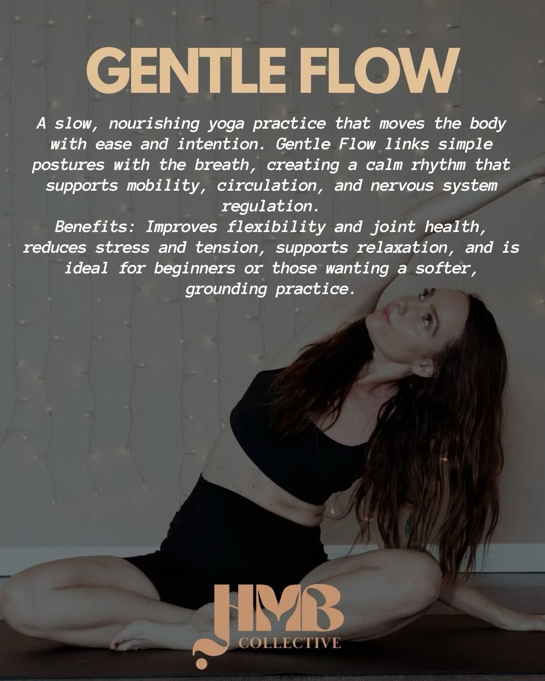 At HMB Collective, we don&rsquo;t believe in one-size-fits-all movement.

Some days you need strength.
Some days you need stillness.
Some days you need to move, breathe, soften, or simply rest.

That&rsquo;s why our timetable offers a balance of prac