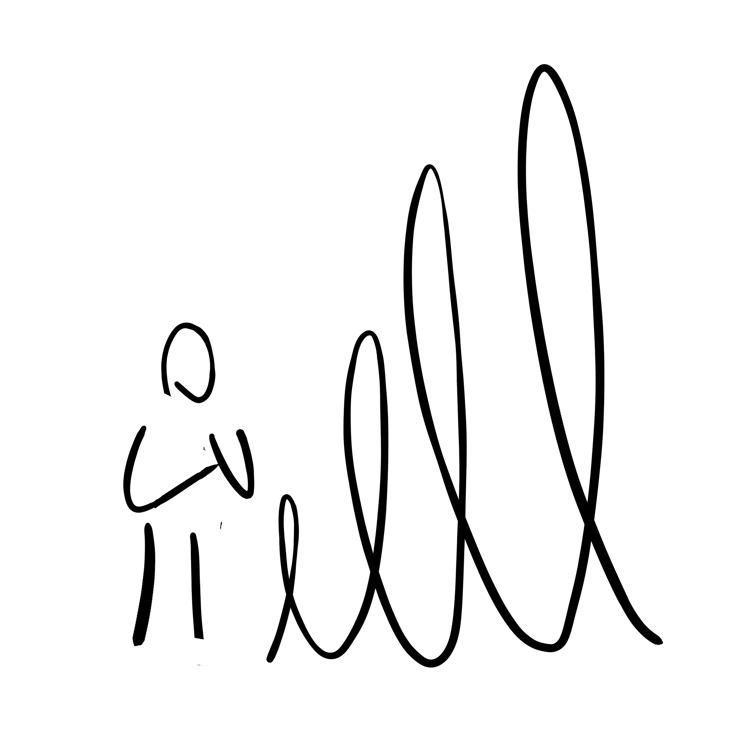 Abstract drawing of procrastination. putting things off makes them grow. can't get started on tasks.