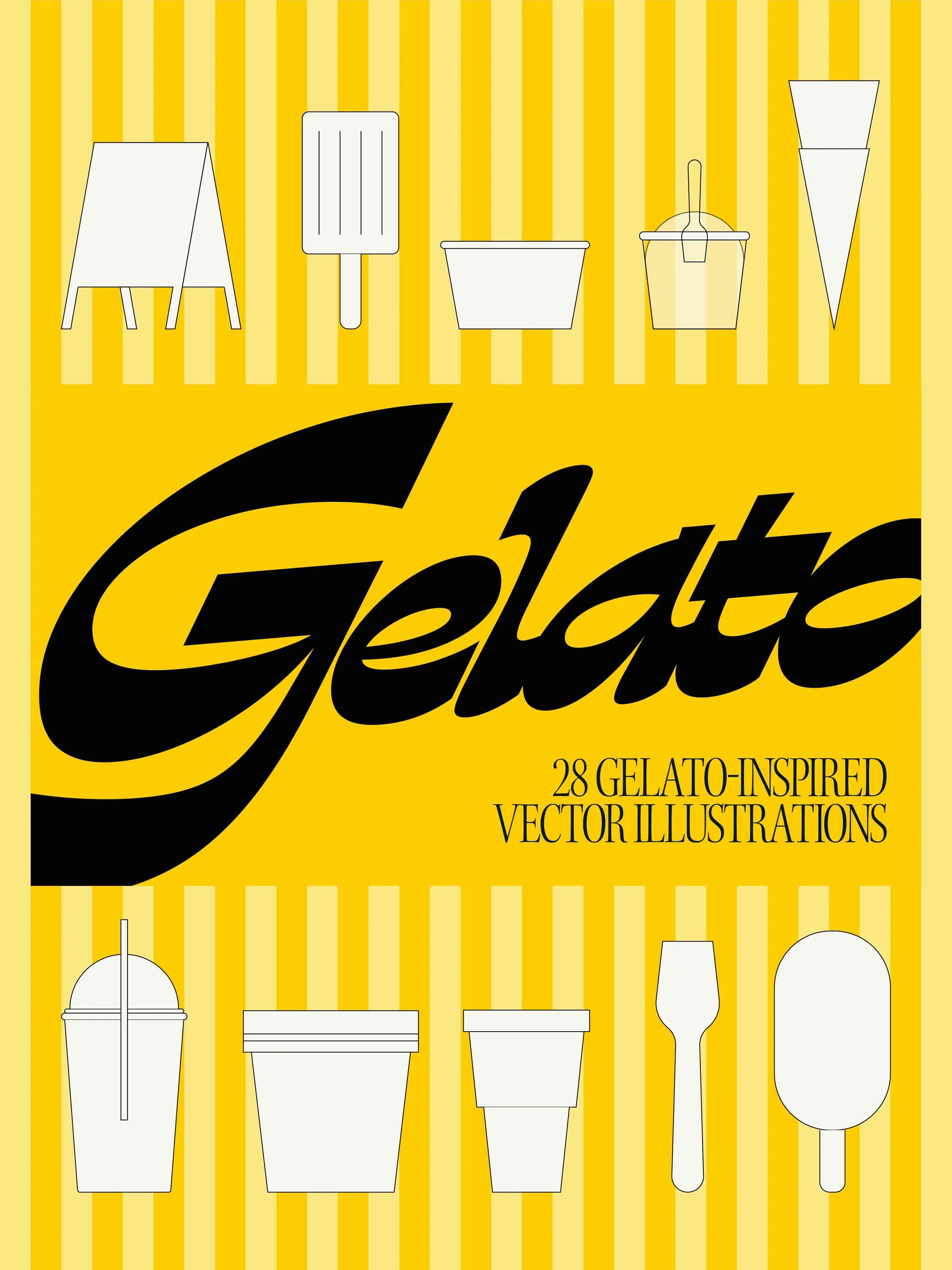 GELATO - ICE CREAM VECTOR PACK VOL 1
