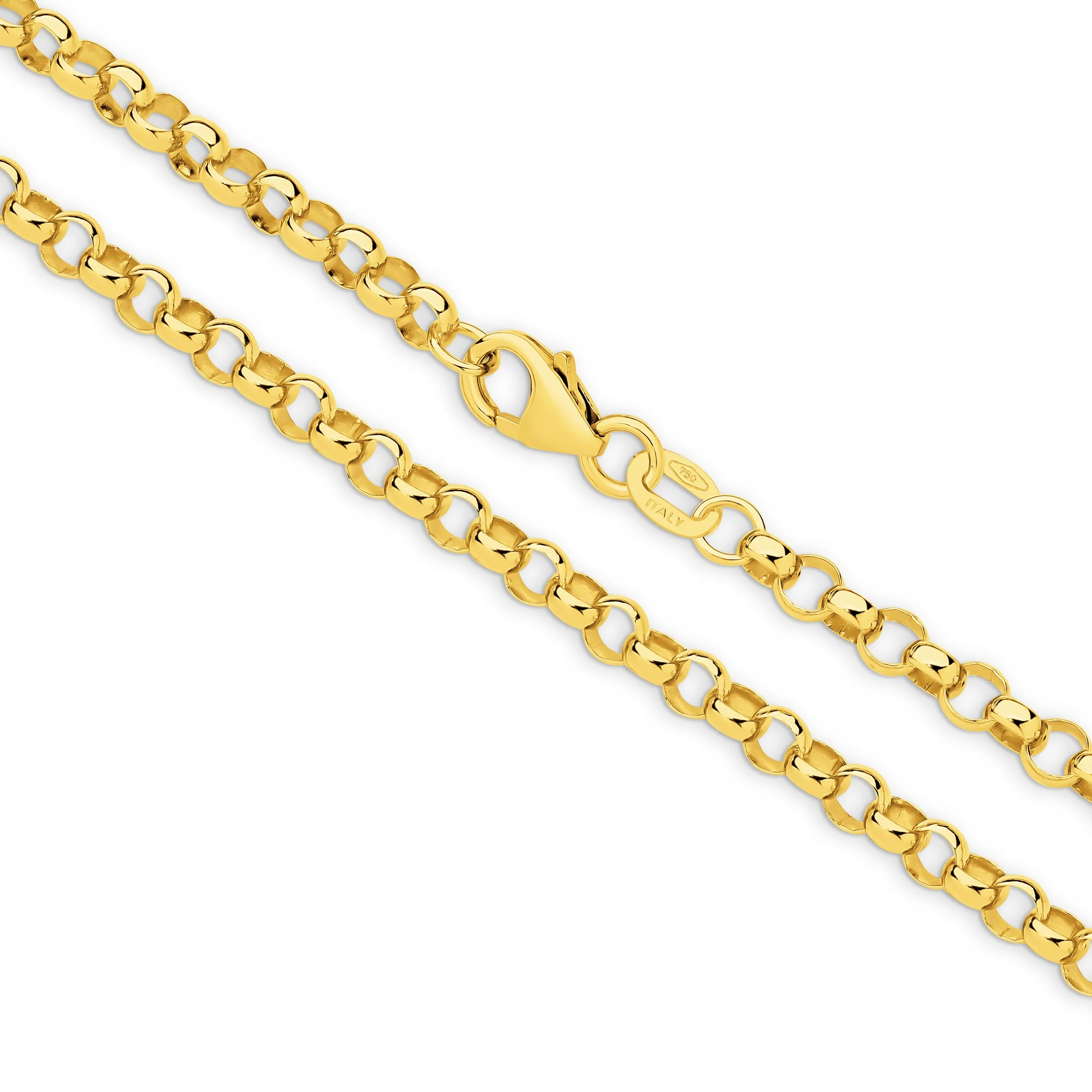 Belcher 3.34mm 50cm 18ct Yellow Gold 12.5g