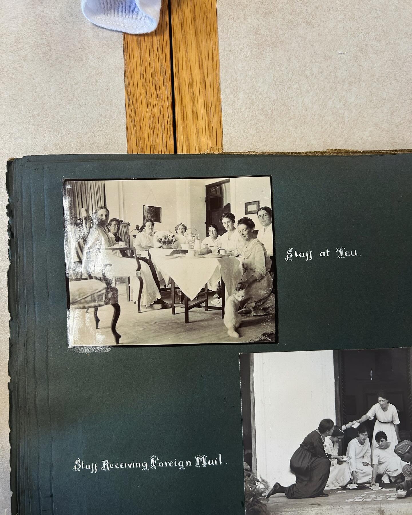 Crucially including the feline member of staff. @mtholyoke archives - Women’s Christian College in Madras