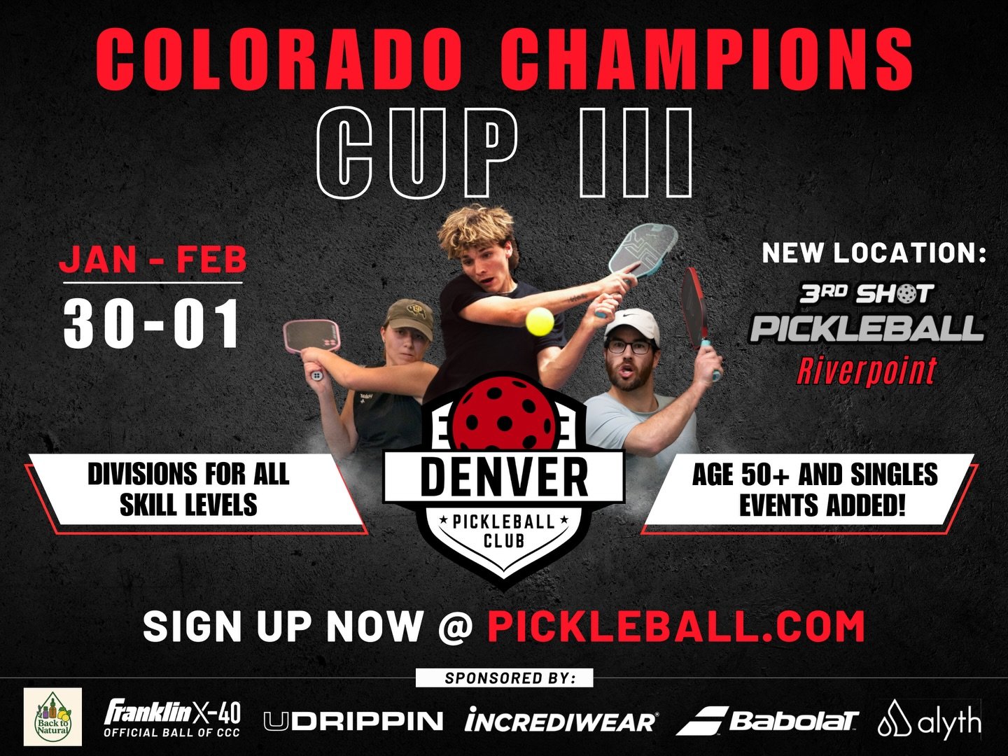 Colorado Champions Cup III has officially hit a record-breaking 521 registered players &mdash; thank you for making this our biggest event yet.🔥

📅 Date: January 30 - February 1, 2026

🔥 What&rsquo;s new this time:
&bull;Brand new location &mdash;