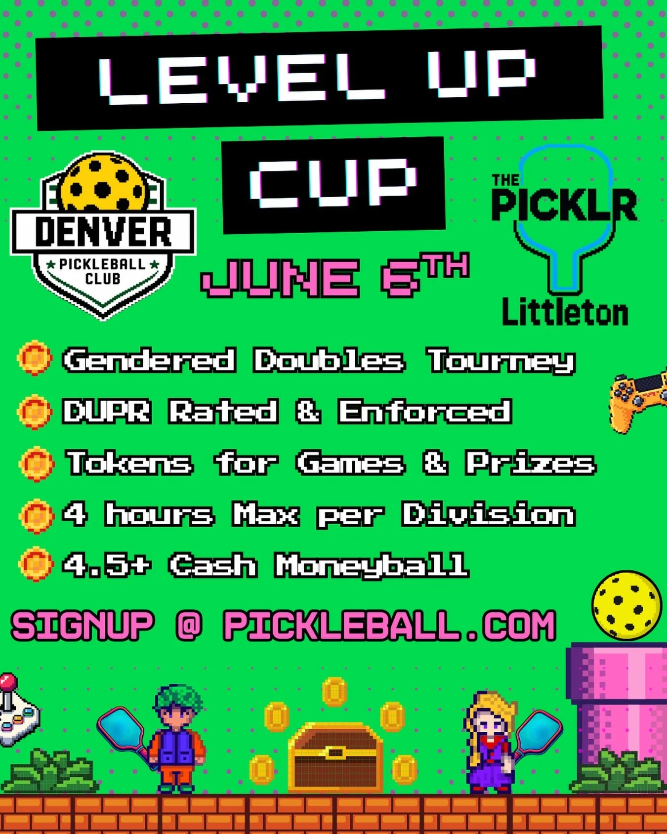 On June 6, we&rsquo;re bringing retro gaming vibes to the courts for a one-day-only tournament built for players who want more action, better matches, and zero wasted time. If you&rsquo;re tired of spending your entire Saturday at a tournament just t