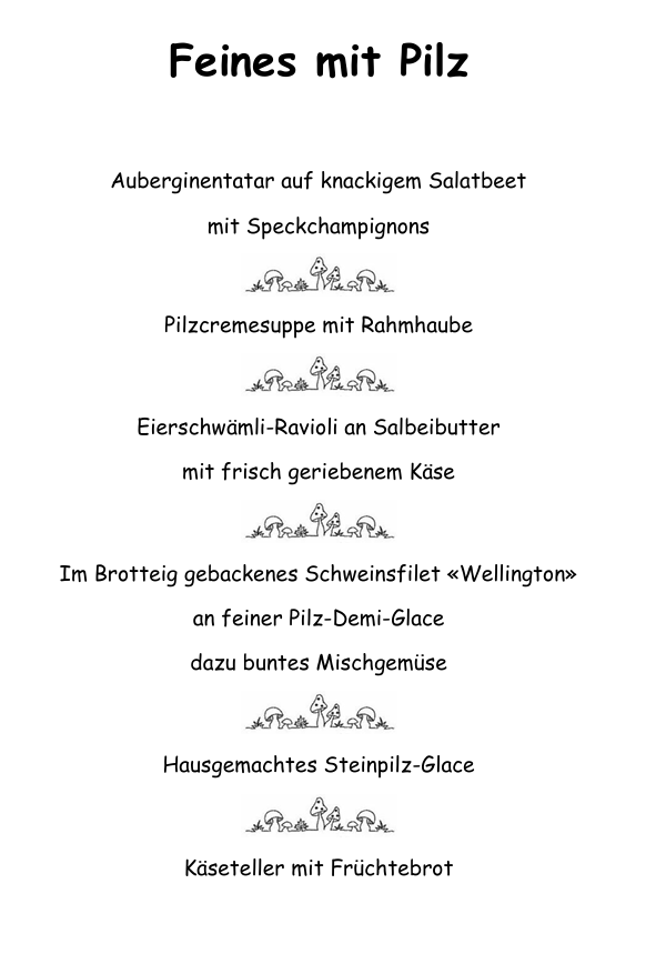 Feines mit Pilz