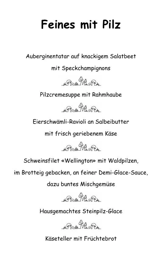 Feines mit Pilz