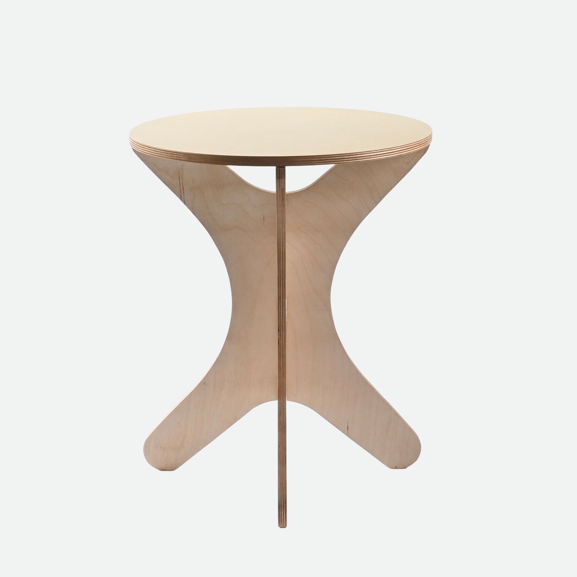 Pop table – Yellow Ply