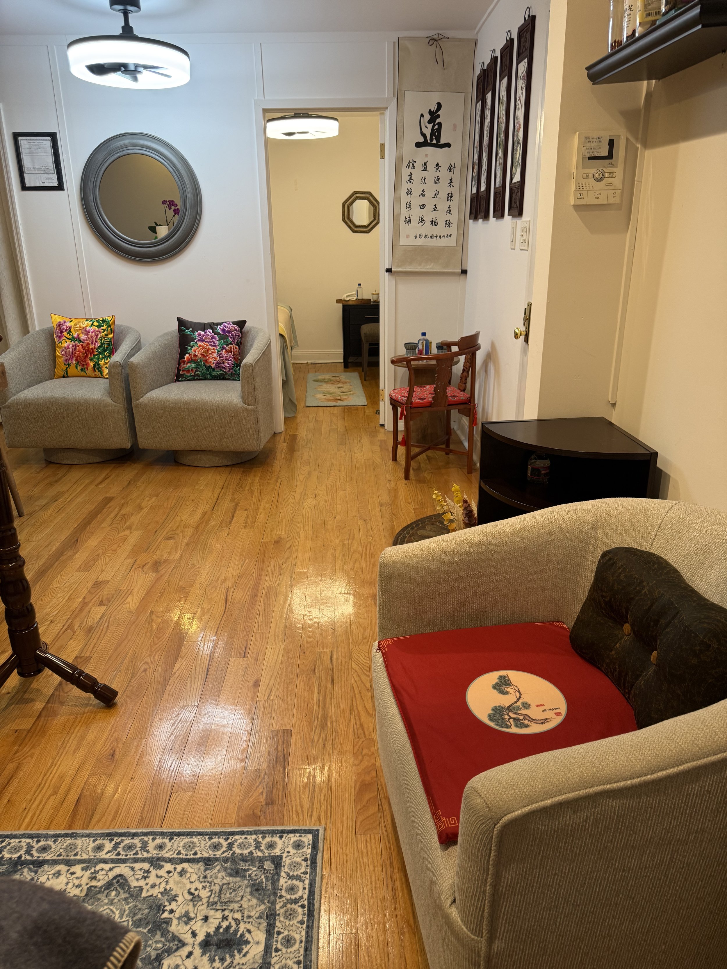 professional acupuncture clinic interior Manhattan Upper East Side