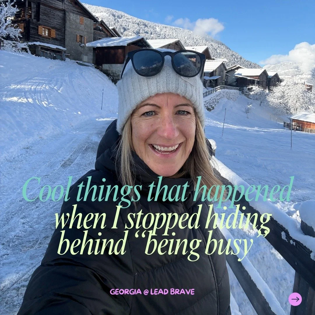 This isn&rsquo;t a &ldquo;look how calm my life is now&rdquo; post.
Because, I'll be honest it's often not that calm 🫠

It&rsquo;s a reminder I needed myself.
Busyness can feel like control.
But it can also be a hiding place.

Letting go of that doe