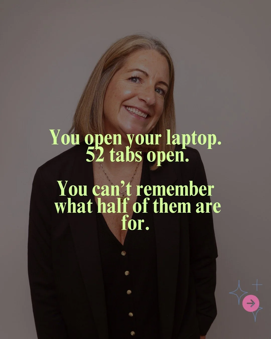 You open your laptop to &ldquo;just finish that one thing.&rdquo;

And suddenly there are 14 tabs open.

One&rsquo;s your email.
One&rsquo;s Stripe.
One&rsquo;s a half-written sales page.
One&rsquo;s a Google Doc called &ldquo;New Offer Ideas v3.&rdq