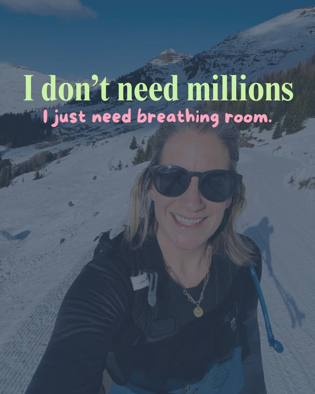 I don&rsquo;t actually care about building a &ldquo;big&rdquo; business.

I care about building one that lets me breathe.

For me, money isn&rsquo;t about flashy holidays or proving anything.

It&rsquo;s about options.

It&rsquo;s about being able to