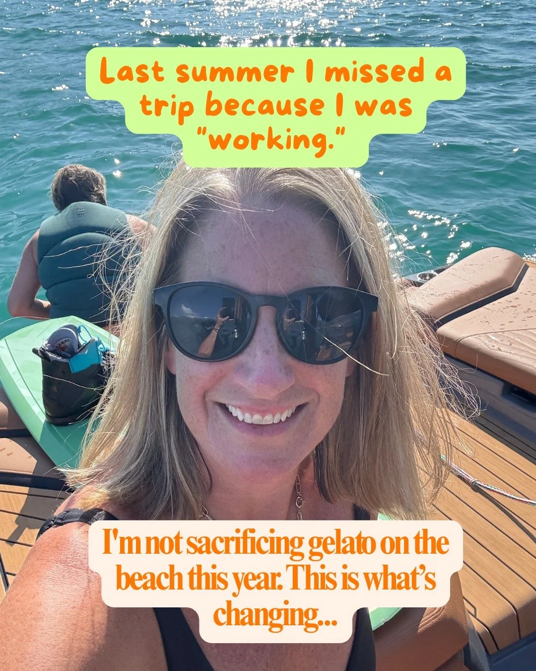 Last summer I missed a trip because I was working.

I sat at my laptop for a month, very busy, very productive-feeling. At the end of it nothing had actually moved. Not in any meaningful way. Not in a way that made missing the girls' trip feel worthw