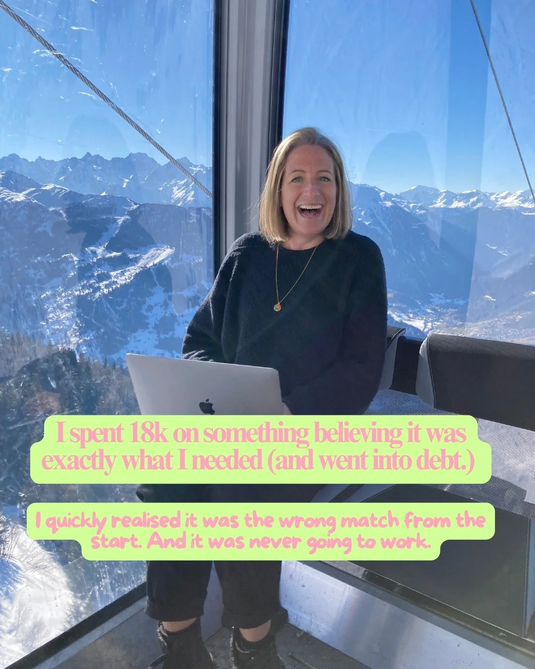 🙄 I went into debt for a programme that was wrong for me from day one.

Not because I didn't try. Because the match was never right, and I hadn't done the work to figure that out before I committed.

I see the same pattern with founders managing a h